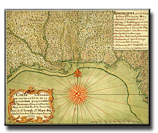 map by Alexandre de Batz, 1747