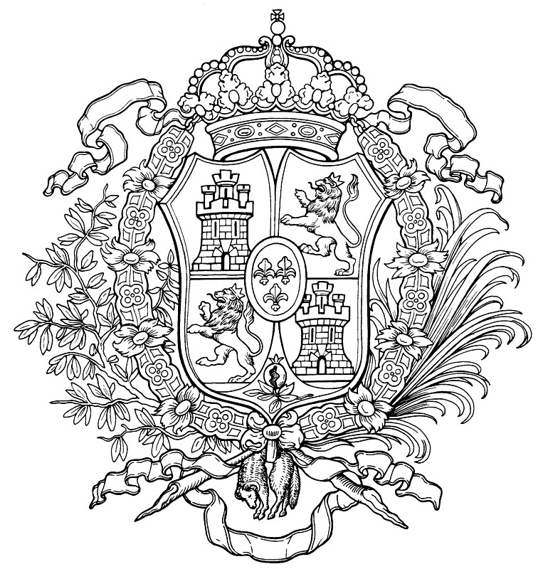 illustration of the Spanish Coat of Arms
