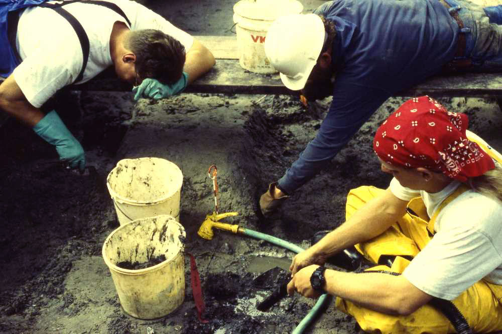 photo of the excavation