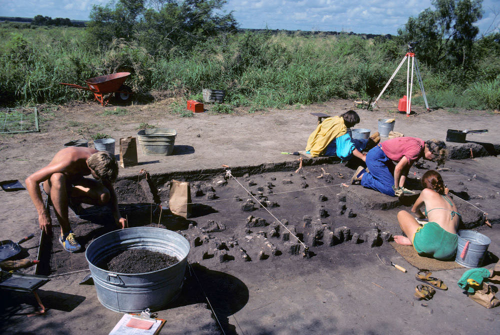 photo of  the excavation