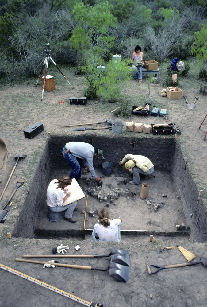 photo of the excavation