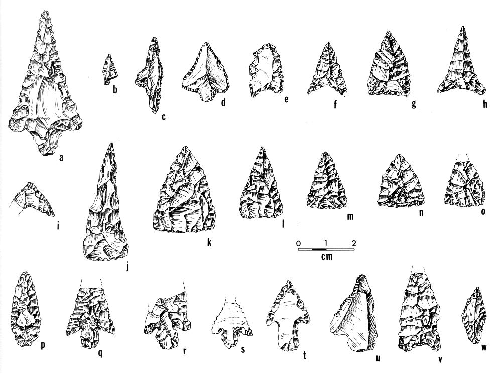 Arrow points from the Kirchmeyer Site