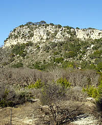 hill at the site of 1881 Lipan attack
