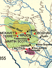 Hill Country prior to 1855