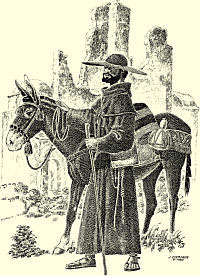 drawing of a Franciscan friar