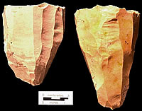 Clovis blade cores from the Gault site, about 13,000 years old.