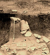 Partial grave covering