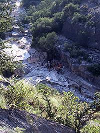 View of canyon bottom