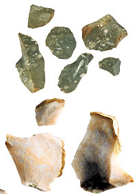 Photo of stone debris