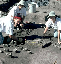 Photo of baking pit excavation