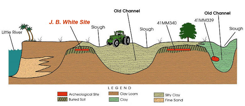 Illustration of site cross section