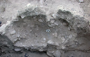 photo of a burial pit at the Millington site