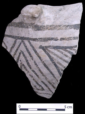 photo of Chupadero Black-on-White, a widely traded pottery type
