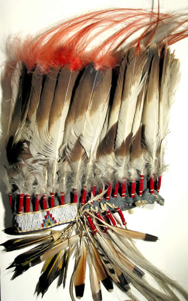 photo of feathered headdress