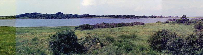 Photo of panoramic view of the Mitchell Ridge site as it appeared in the 1970s and 1980s.