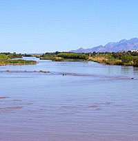 photo of the Rio Grande above El Paso