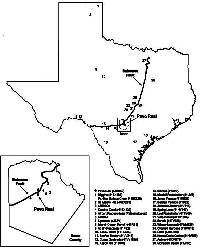 map showing location of Pavo Real in Texas
