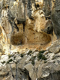 photo of small rockshelters