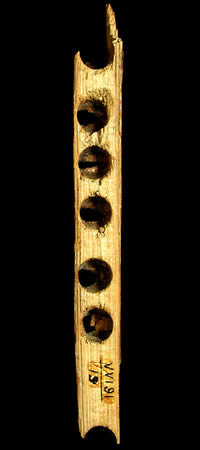 photo of wooden artifact