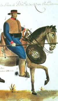 painting of Spanish soldier