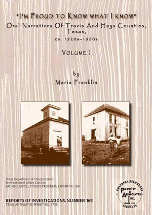 Image of the Cover of the two-volume oral history by Dr. Maria Franklin.