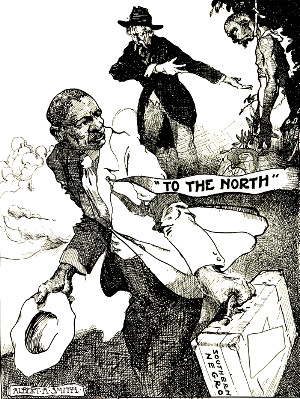 Cartoon illustration by Albert A. Smith was published in the March 1920 issue of The Crisis
