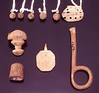 Photo of metal objects from mission 