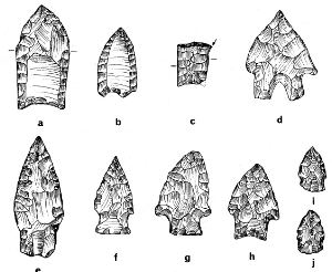 projectile points from Chaparrosa Ranch