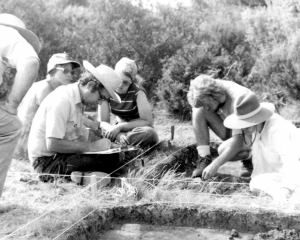 photo of field school with Dr. Hester