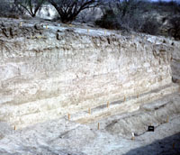 photograph of partly completed excavations