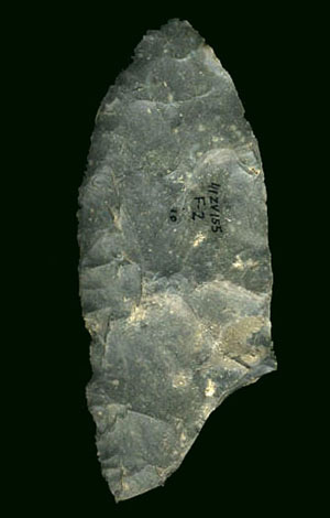 photograph of a lithic knife
