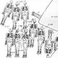 drawing of mass burial