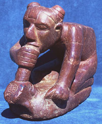 effigy pipe of male figure