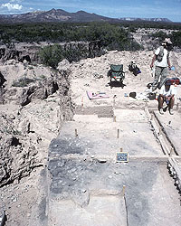 photo of the oven area after most of the rocks have been removed