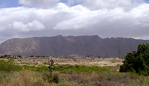photo of the nearby Franklin Mountains