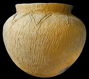 replica of cordmarked pottery