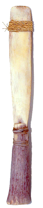 Photo of cord-wrapped paddle