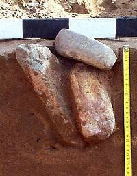 photo fo grinding stone "tool cache"