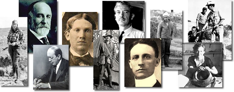 Collage of people related to Plains Village sites of the Texas Panhandle
