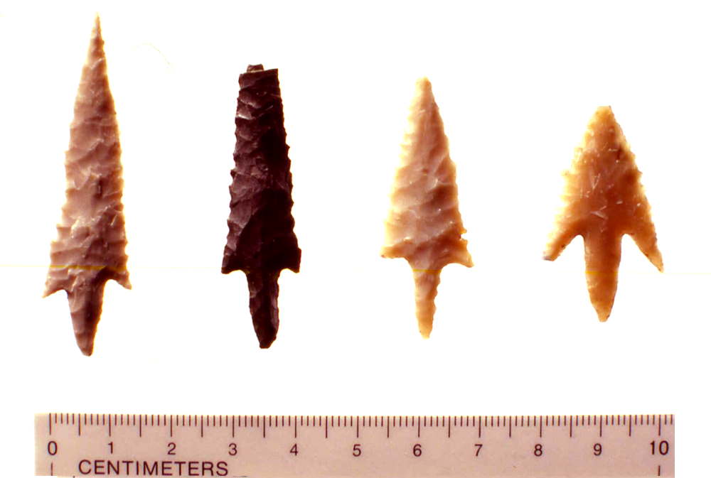 photo of Perdiz points, emblematic of the Late Prehistoric II period, were found in upper layers of Site TG91