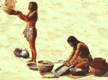 Painting of prehistoric peoples