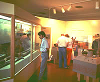 Caddo displays at the Visitors Center at Caddoan Mounds State Historic Site at Alto, Texas
