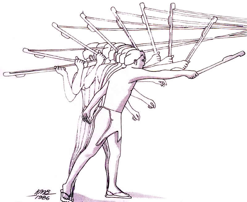 illustration of person throwing an atlatl