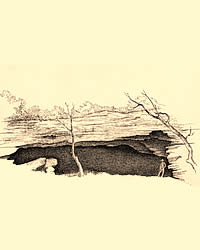 drawing of Kincaid shelter