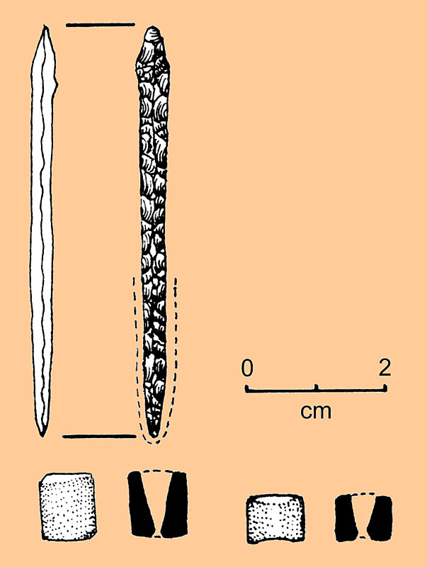 Image of slender chert drill.